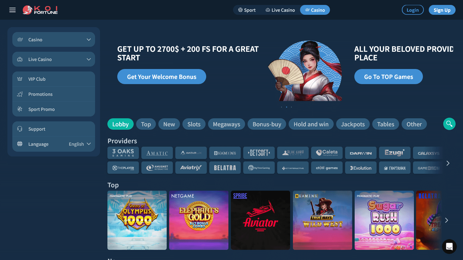 KoiFortunes Casino Mobilversion och Appar för en Enastående Spelupplevelse